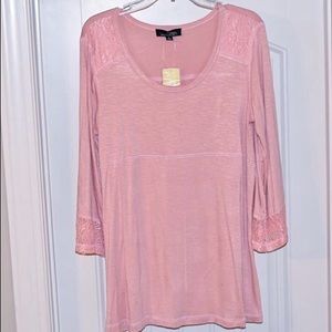 Pink Long Sleeve Blouse